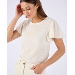 T - shirt maille jacquard reli�f�e