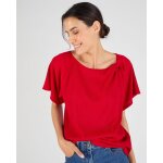 T - shirt maille textur�e col fantaisie