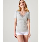 T - shirt manches courtes, maille ajour�e thermolactyl