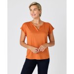 T - shirt m�lange lin, d�tails tress�s