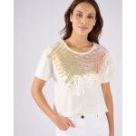 T - shirt motif plac fil brillant