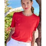 T - shirt pur coton manches brod�es