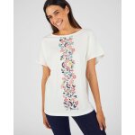 T - shirt pur coton motif reliéfé T - shirt pur coton motif reliéfé