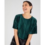 T - shirt en velours pliss� satin�