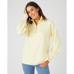Sweat - shirt en molleton col camionneur zippé Sweat - shirt en molleton col camionneur zippé
