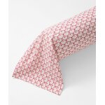 Taie de traversin imprim micro - motifs gomtriques hortensia