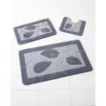 Tapis de bain motif feuilles.