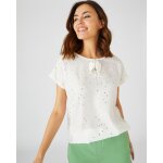 Tee - shirt bi - mati�re � motifs brillants, manches courtes