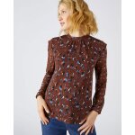 Tee - shirt bi - mati�re voile et cr�pe recycl�, manches longues