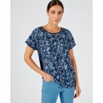 Tee - shirt bimatire imprim feuillages.