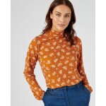 Tee - shirt col montant imprimé manches longues Tee - shirt col montant imprimé manches longues