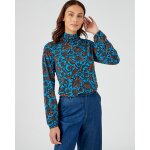 Tee - shirt col montant imprim manches longues