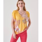 Tee shirt col v imprim floral