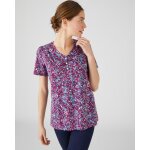 Tee - shirt imprim coton / modal, manches courtes