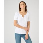 Tee - shirt avec jeux de fines c�tes pur coton