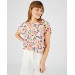 Tee - shirt lin m�lang� imprim�