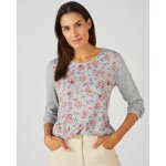 Tee - shirt maille chaude fleuri Tee - shirt maille chaude fleuri