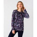 Tee - shirt maille chaude motif feuilles