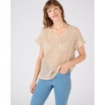 Tee - shirt maille fantaisie effet macram