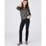 Tee - shirt maille jacquard, manches 3 / 4