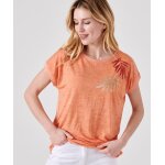 Tee shirt uni et imprim  sequins