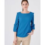 Tee - shirt détails volantés crêpe recyclé, manches 3 / 4 Tee - shirt détails volantés crêpe recyclé, manches 3 / 4