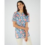 Tunique maille crpe stretch fleurie