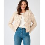 Veste effet tweed fils brillants
