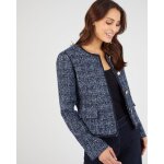 Veste effet tweed ganse fantaisie