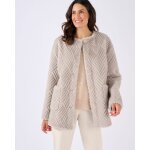 Veste imitation fourrure et sudine