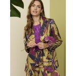 Veste imprim� tropical envers satin