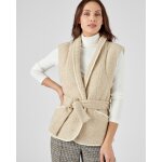 Veste lainage sans manches motif chevrons