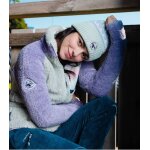 Cimalp bonnet laine mrinos  pompon femme billiat f - ciel u - randonne hivernale - marche nordique ...