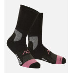 Cimalp chaussettes double peau anti - ampoules trekking x2 - long - rose 36 / 38 - randonn�e hivernale ...