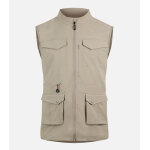 Cimalp gilet multi - poches stretch en 3d - flex� respirant homme ayers rock - beige s - lifestyle & ...