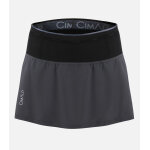 Cimalp jupe trail running 2 en 1 + ceinture multi - poches femme aiguines - gris xs - fast - hiking - ...