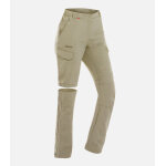 Cimalp pantalon transformable 2 en 1 version jambes courtes femme johannesbourg court - beige xs - randonn�e ...