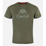 Cimalp t - shirt respirant �co - con�u homme impact - kaki s - lifestyle & urbain - randonn�e ultra - ...