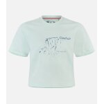 Cimalp t - shirt d'escalade coton bio responsable femme crux - bleu 2xs - escalade - lifestyle & urbain ...