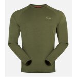 Cimalp t - shirt manches longues laine m�rinos cimawool� homme charvin - vert olive s - randonn�e ultra ...