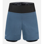 Cimalp short de trail avec cuissard ultra l�ger et ceinture mutlipoches homme lavaredo - bleu gris xs ...