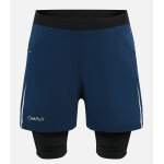 Cimalp short de trail running 2 en 1 3d - flex homme twin short - marine s - trail running & ultra