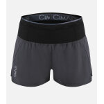 Cimalp short trail running 2 en 1 + ceinture multi - poches femme vesubie - gris m - fast - hiking - ...