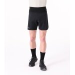 Cimalp short de trail avec slip ultra l�ger et ceinture multipoches homme aspe - noir xl - trail running ...