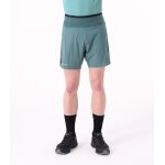 Cimalp short de trail avec slip ultra l�ger et ceinture multipoches homme aspe - vert canard xl - trail ...