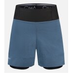 Cimalp short de trail avec cuissard ultra l�ger et ceinture mutlipoches homme lavaredo - bleu gris xs ...