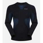 Cimalp sous - v�tement chaud cimatherm� avec de la soie femme strategic top - noir / bleu xs / s - alpinisme ...