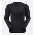 Cimalp sous - v�tement laine merinos col rond femme merino top - noir xs - alpinisme - grand froid - ...