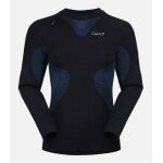 Cimalp sous - vtement thermique chaud avec soie femme strategic top - noir / bleu xs / s - ski de fond ...