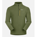 Cimalp sweat polaire 1 / 2 zipp� chaud thermopolar� 200 homme adelie - kaki s - grande randonn�e - marche ...